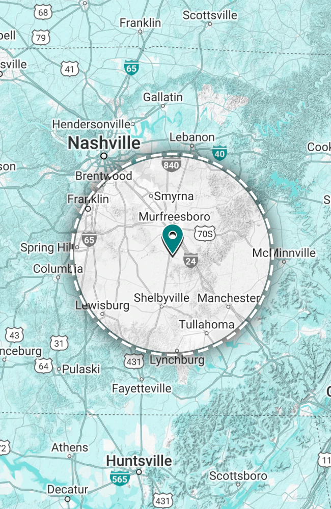 Scotts Septic Tank Service Frame Map